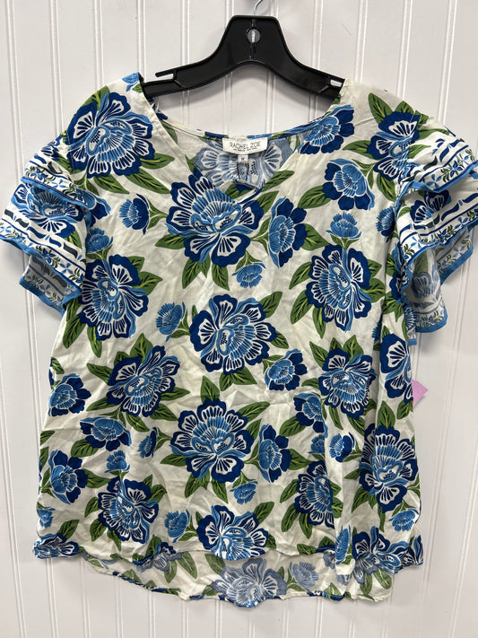 Top Ss By Rachel Zoe In Blue & White, Size:1X