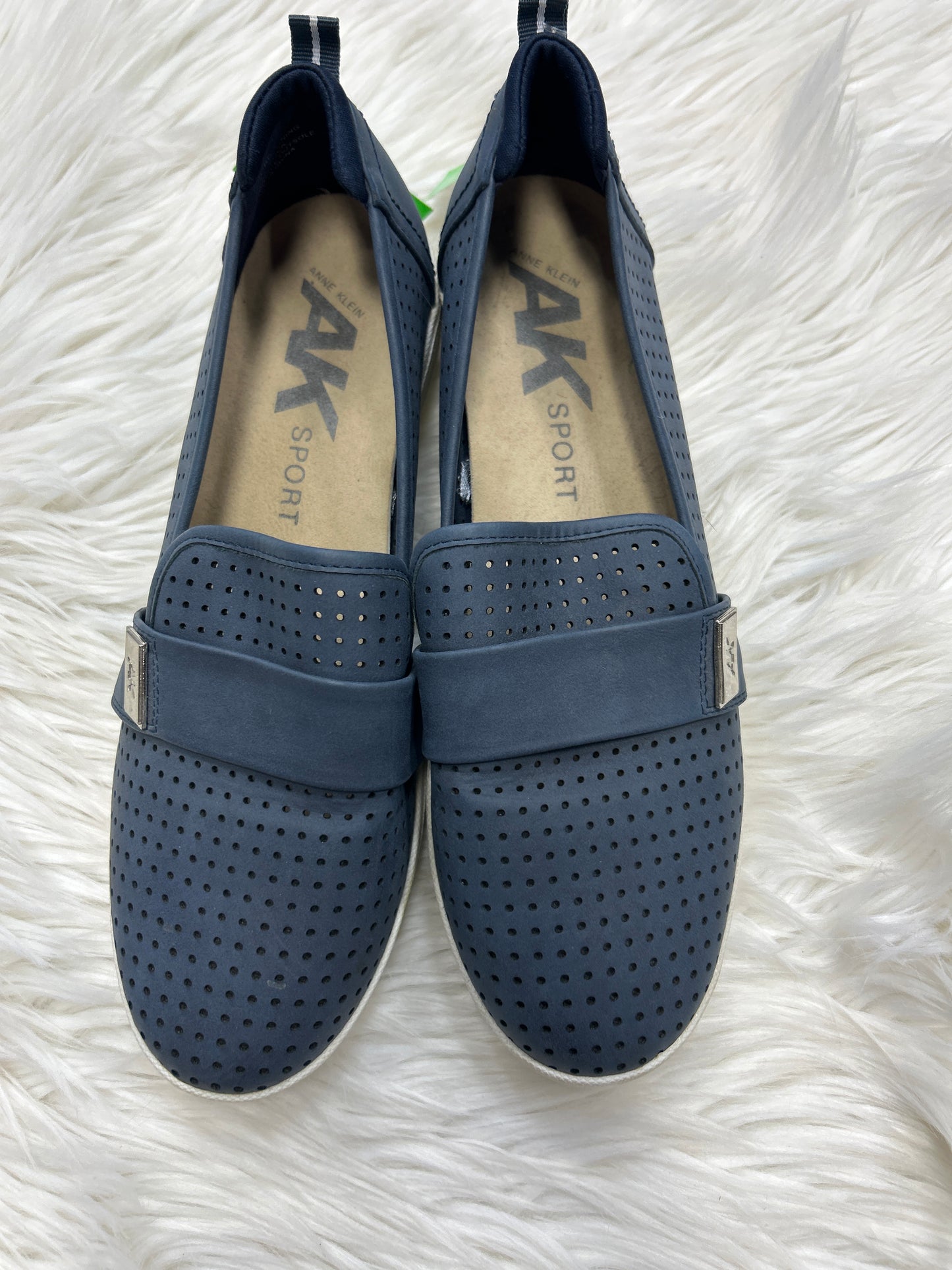 Shoes Flats By Anne Klein In Blue, Size:9.5