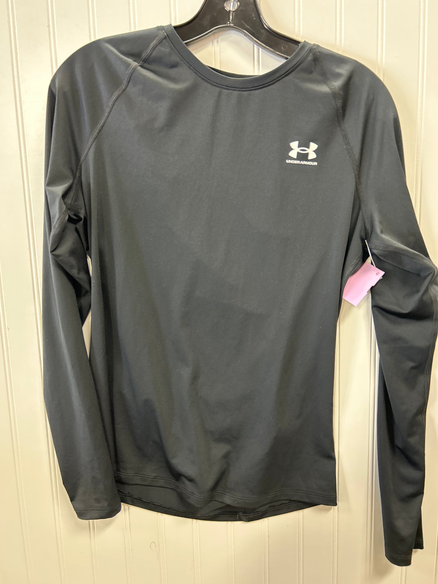 Athletic Top Ls Collar By Under Armour In Black, Size:L