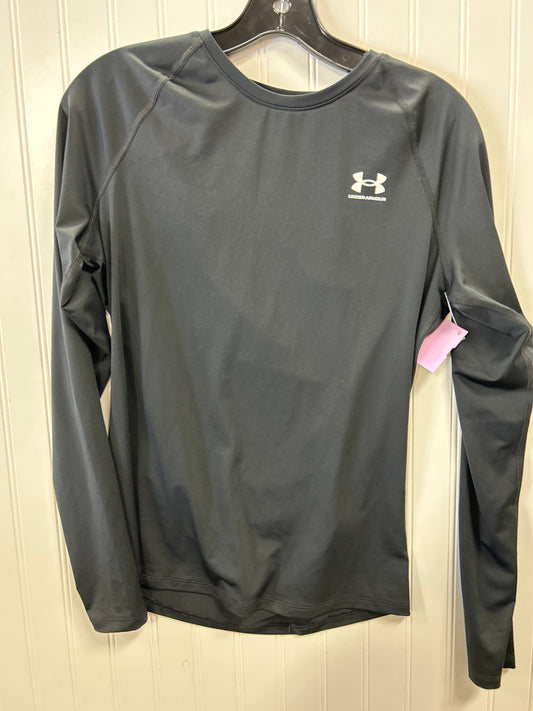 Athletic Top Ls Collar By Under Armour In Black, Size:L
