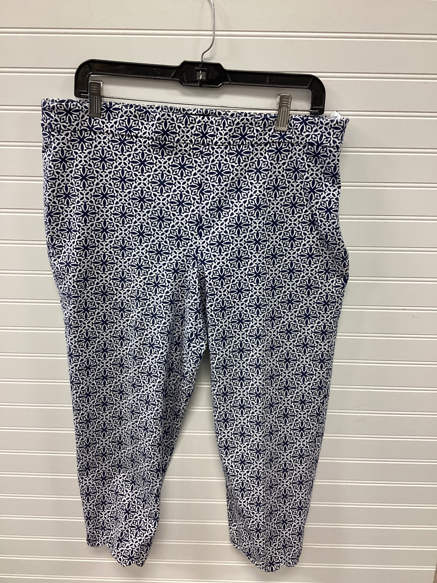 Capris By Talbots In Blue & White, Size:14