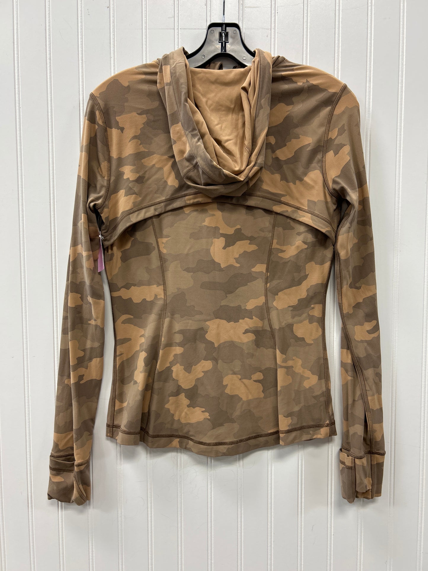 Athletic Jacket By Lululemon In Tan, Size:8