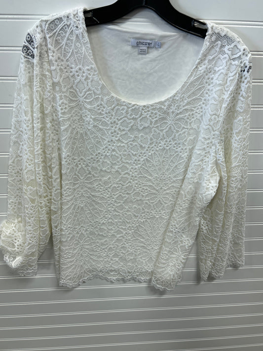 Top Ls By Chicos In White, Size:L