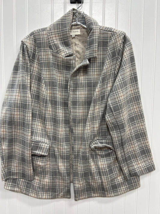 Blazer By Skies Are Blue In Grey, Size:1X