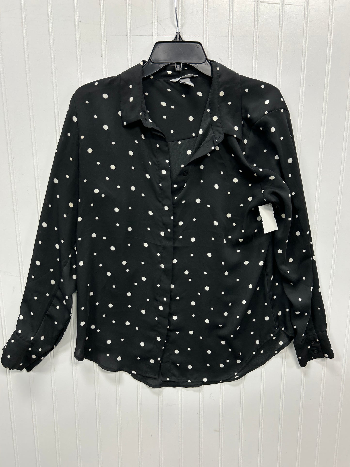 Top Ls By H&M In Black, Size:M