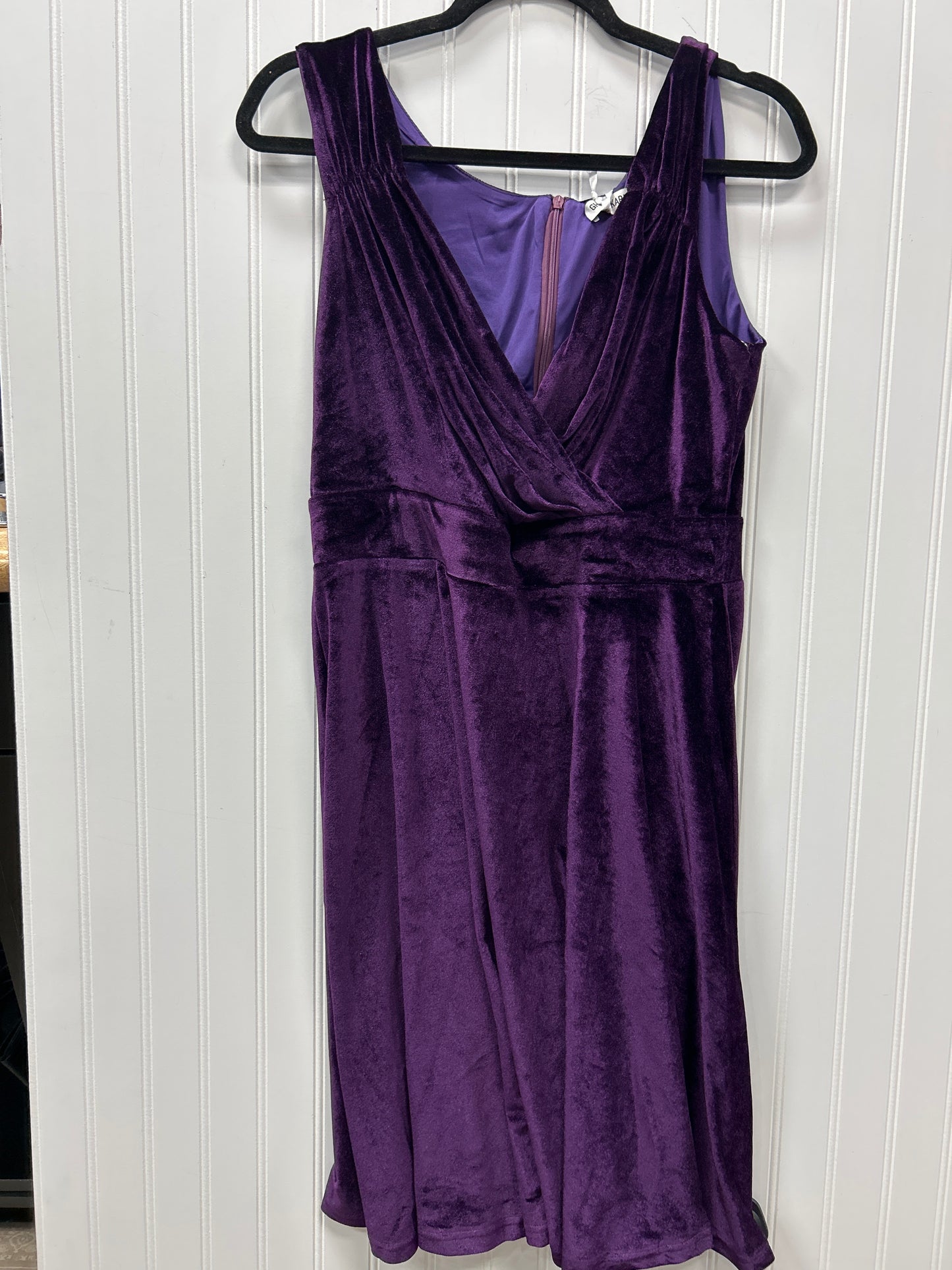 Dress Casual Midi By Grace Karin In Purple, Size:L
