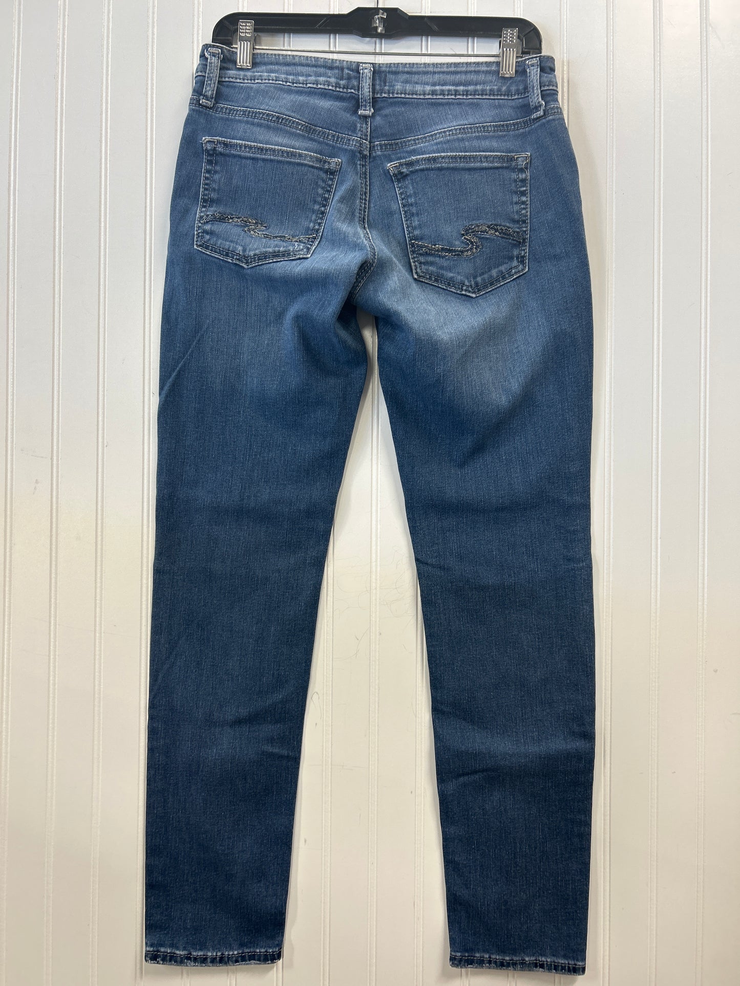 Jeans Skinny By Silver In Blue Denim, Size:6