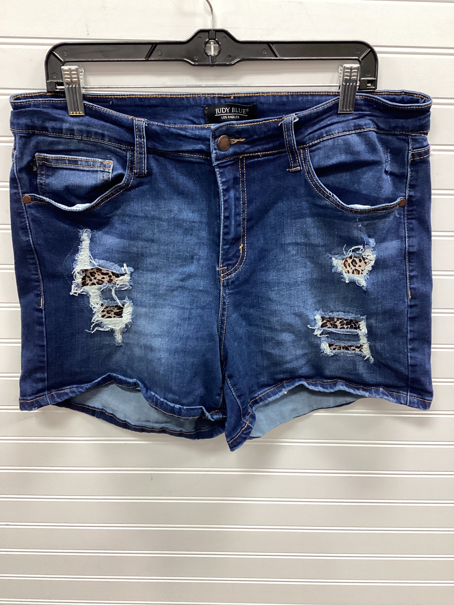 Shorts By Judy Blue In Blue Denim, Size:18