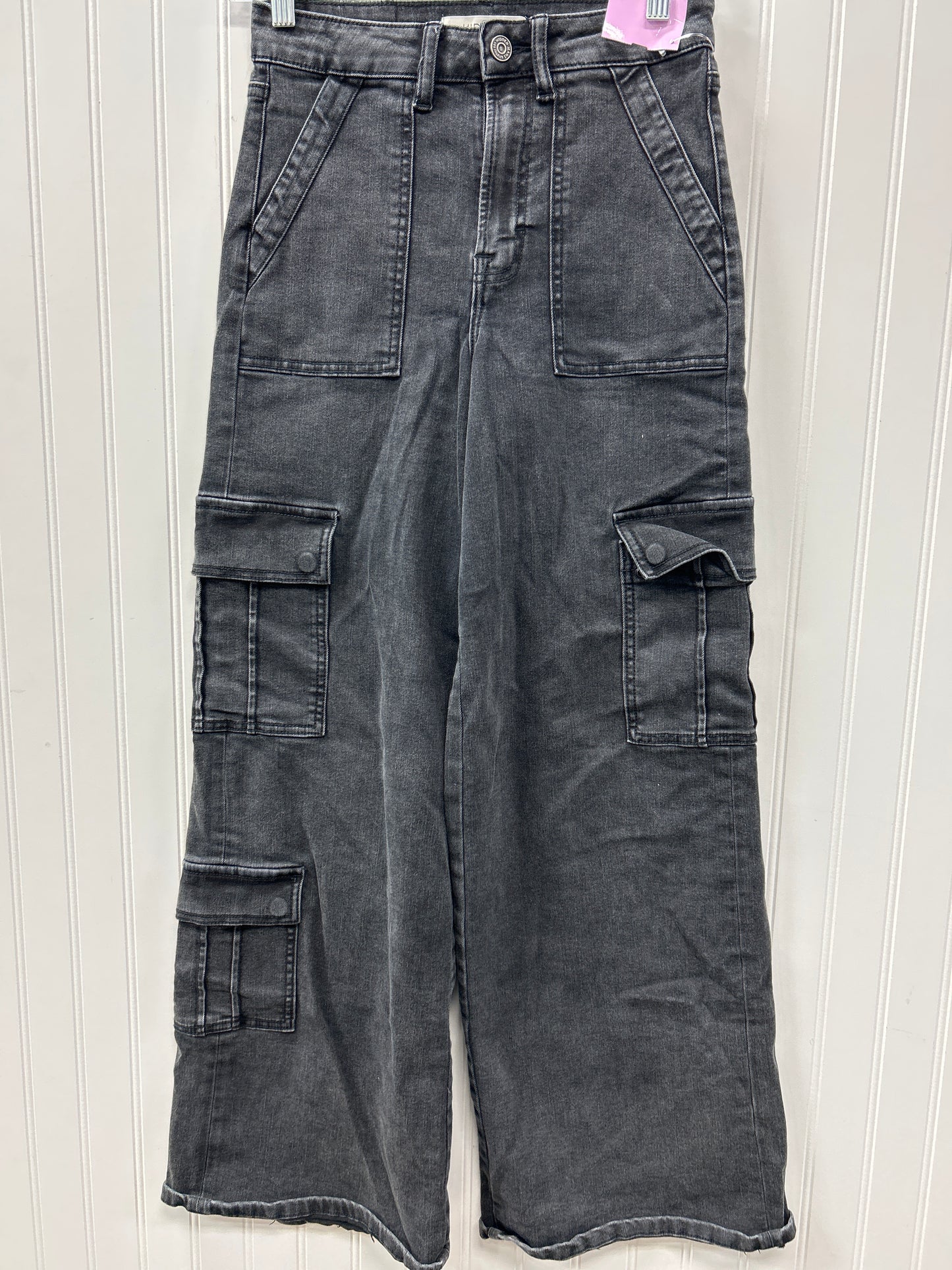 Jeans Wide Leg By Hidden In Black Denim, Size:2