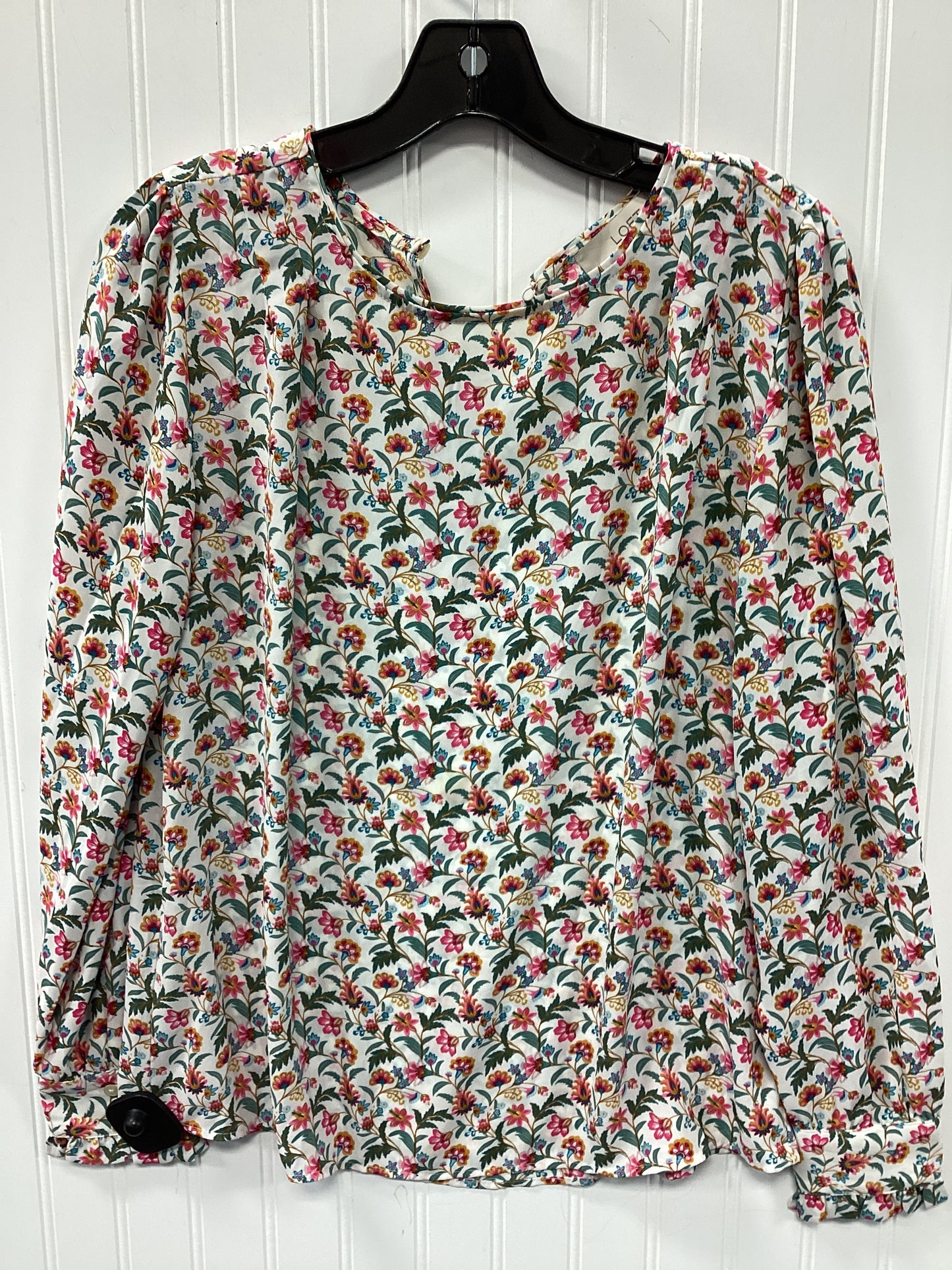 Top Ls By Loft In Floral Print, Size:S