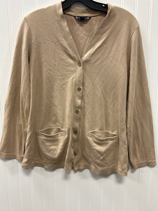 Blouse Ls By Lands End In Tan, Size:S
