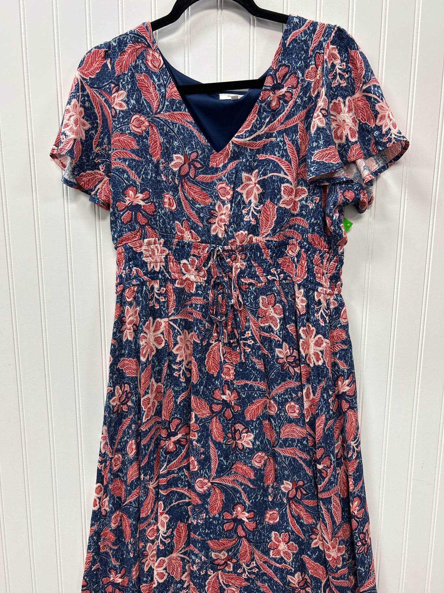Dress Casual Maxi By Maurices In Blue & Orange, Size:L