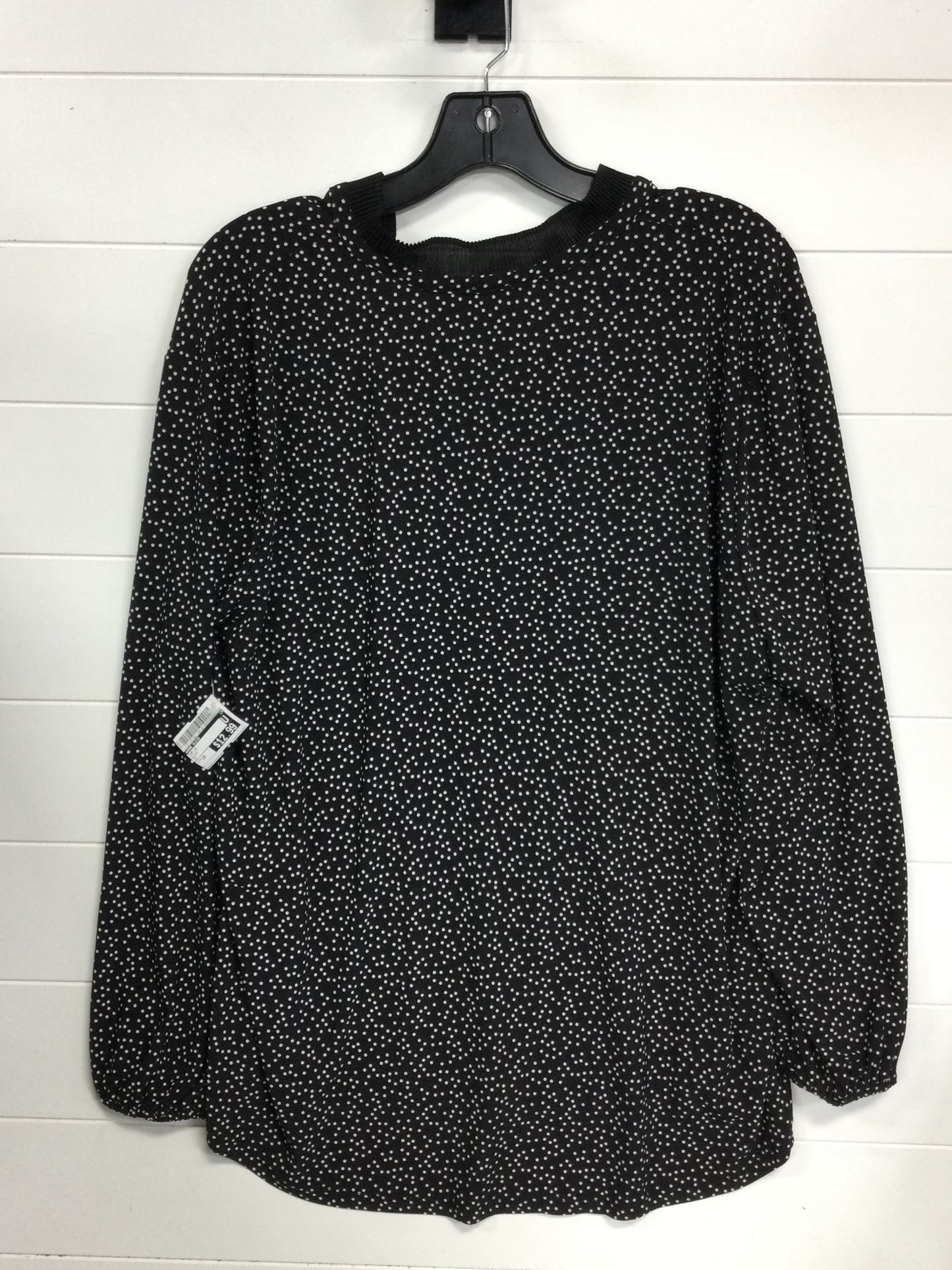 Top Ls By Anne Klein In Black, Size:2X