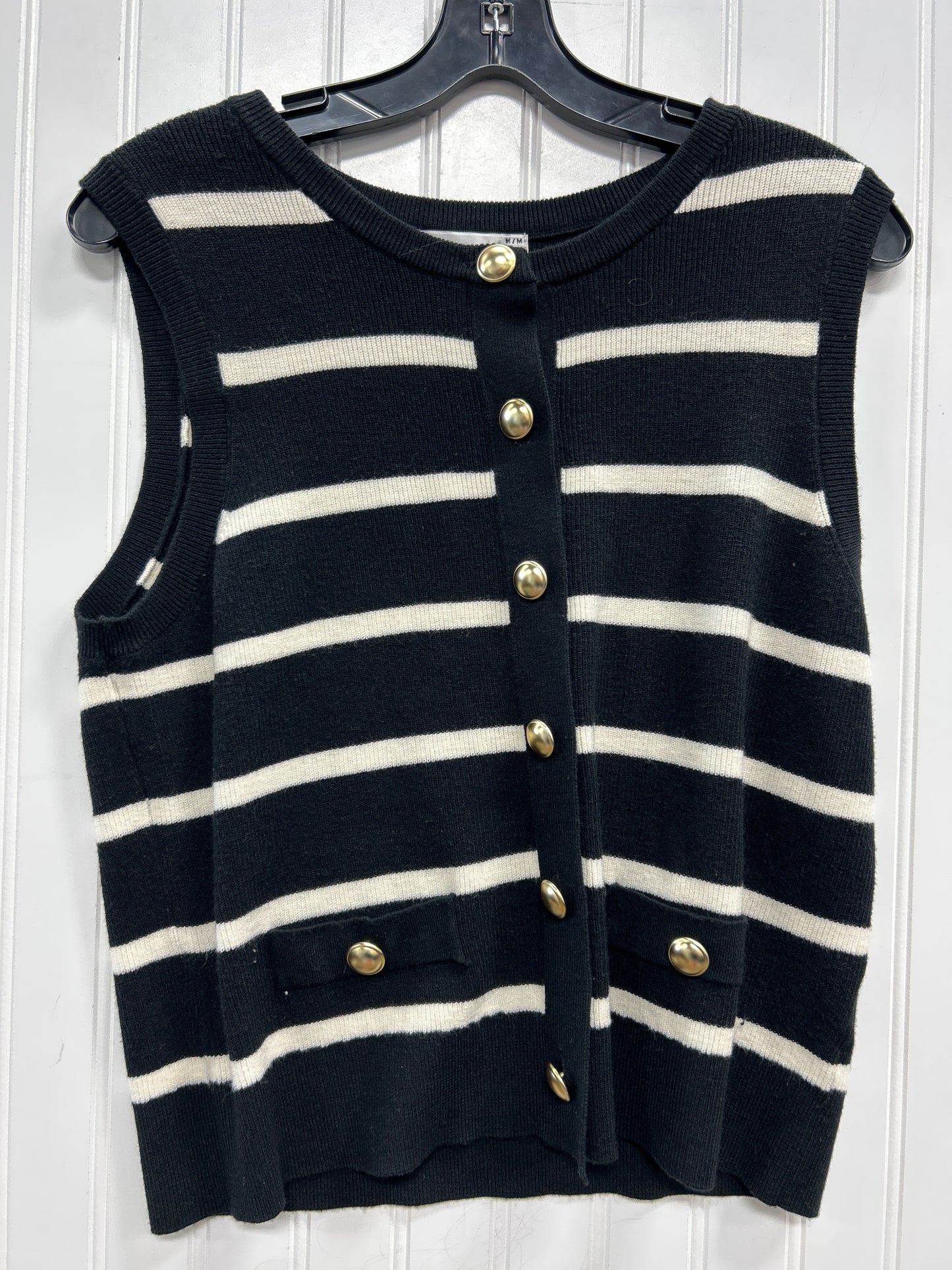 Top Sleeveless By Cmc In Black, Size:M