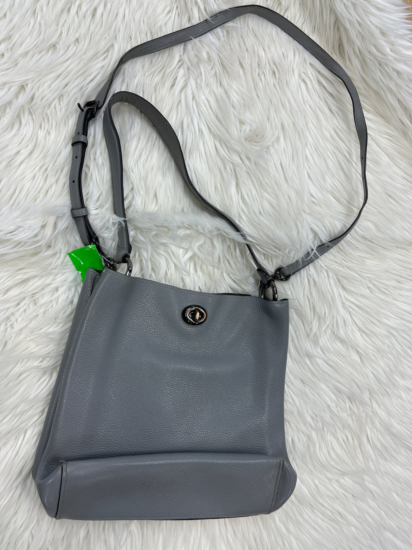 Handbag Designer By Coach In Grey, Size:Large