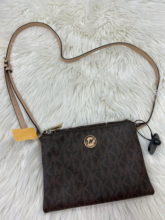 Crossbody Designer By Michael Kors In Brown, Size:Medium