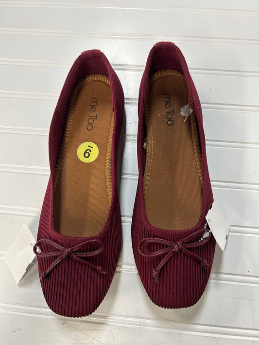 Shoes Flats By Me Too In Maroon, Size:9