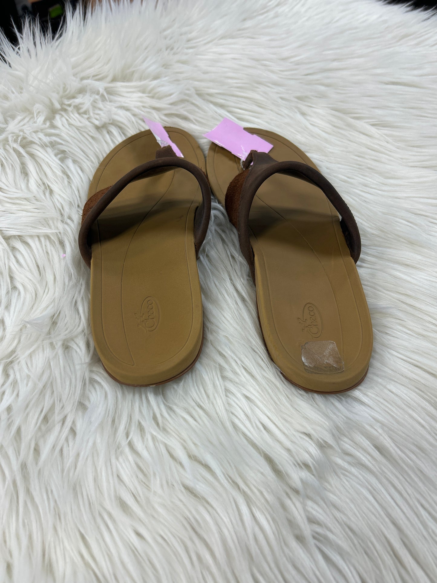 Sandals Flats By Chacos In Brown, Size:8