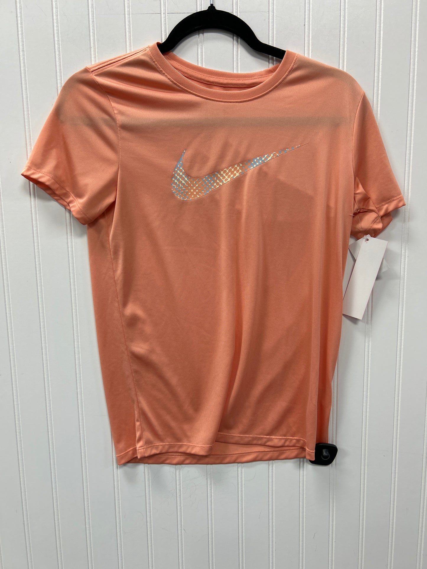 Athletic Top Ss By Nike In Coral, Size:Xs