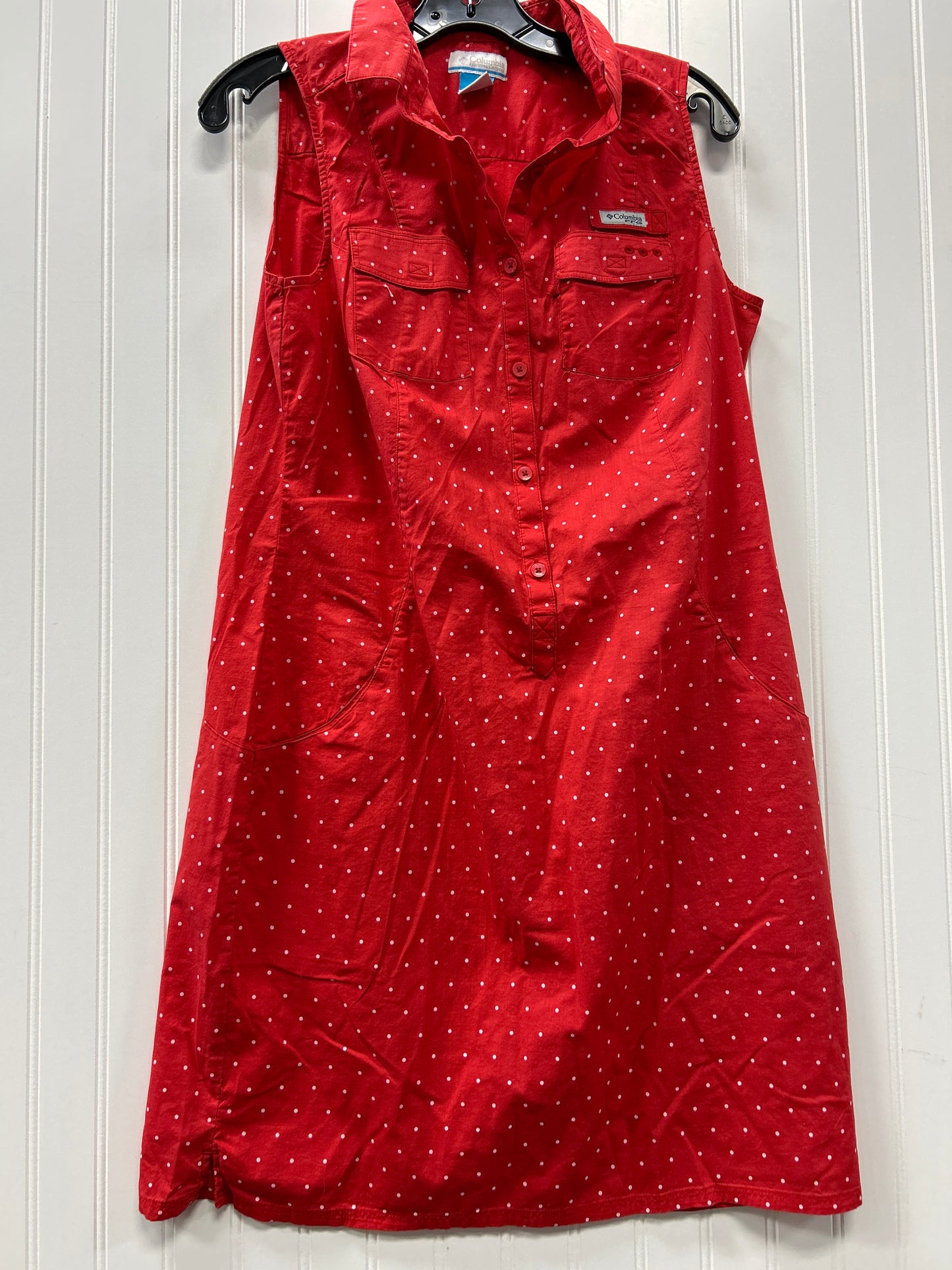 Dress Casual Midi By Columbia In Red, Size:M