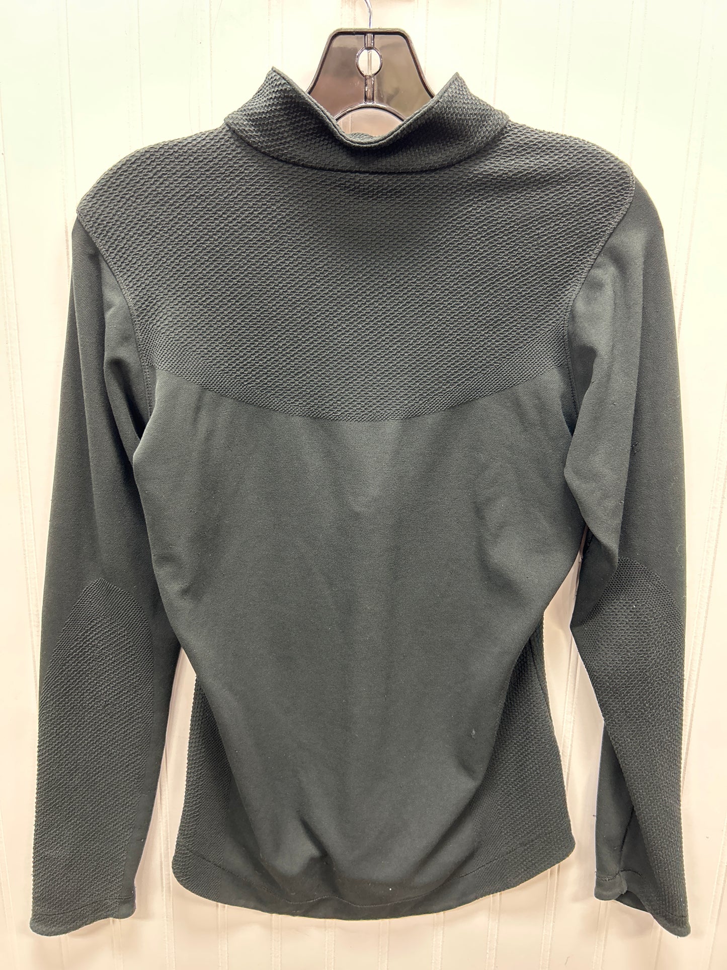 Athletic Top Ls Collar By Nike In Black, Size:S