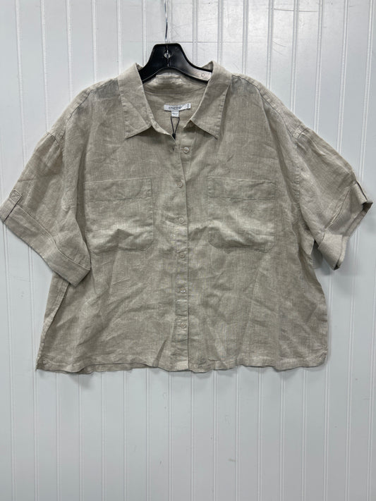 Top Ss By Chicos In Tan, Size:1X