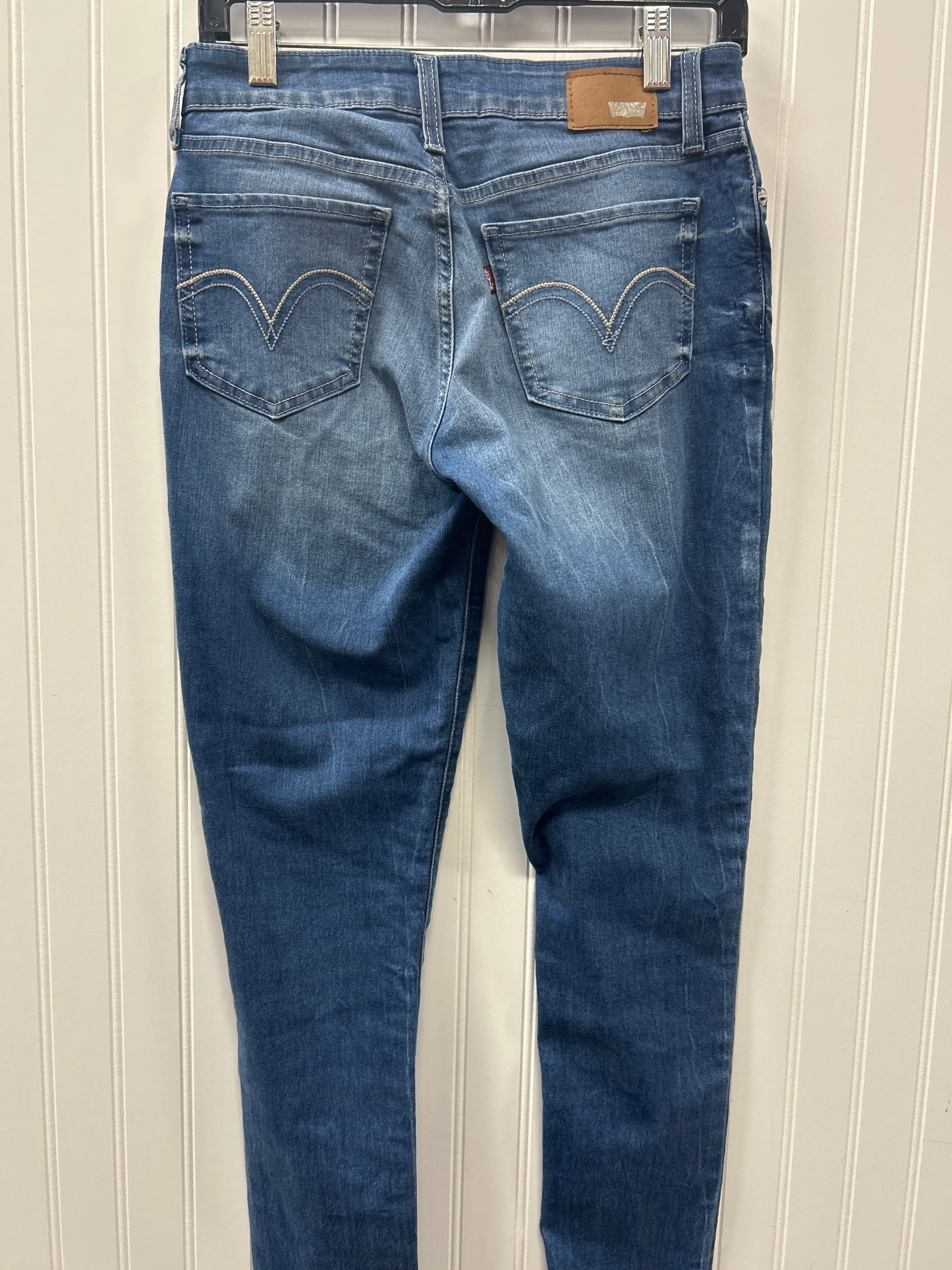 Jeans Skinny By Levis In Blue Denim, Size:6