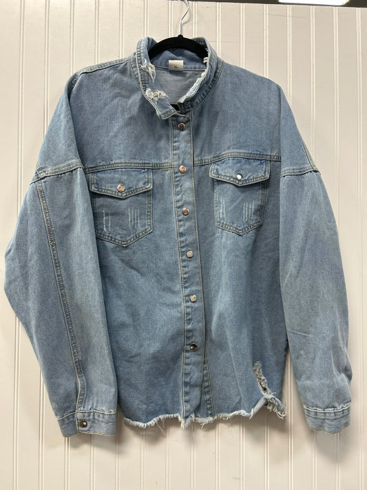 Jacket Denim By Clothes Mentor In Blue Denim, Size:Xl