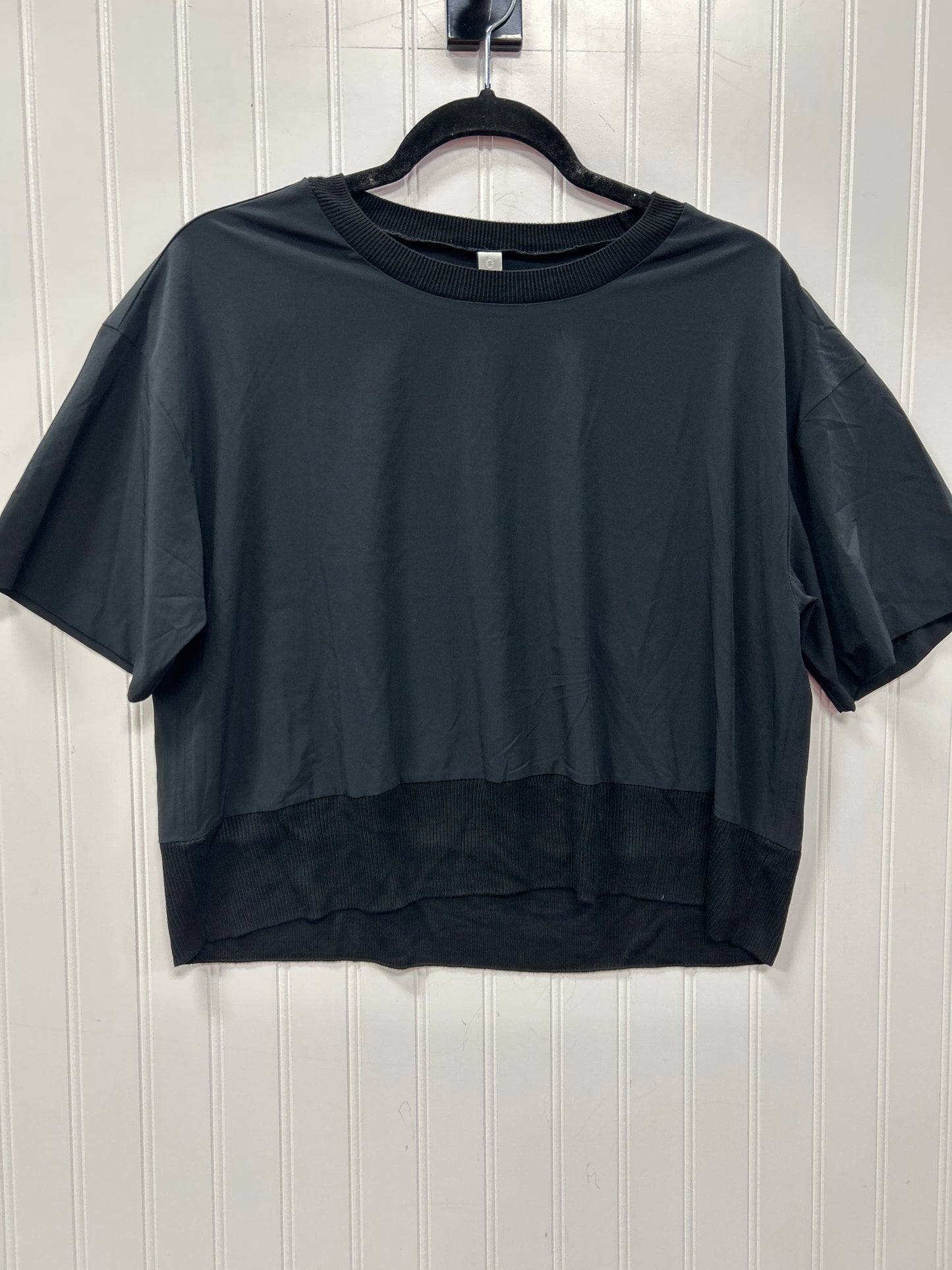 Athletic Top Ss By Athleta In Black, Size:M