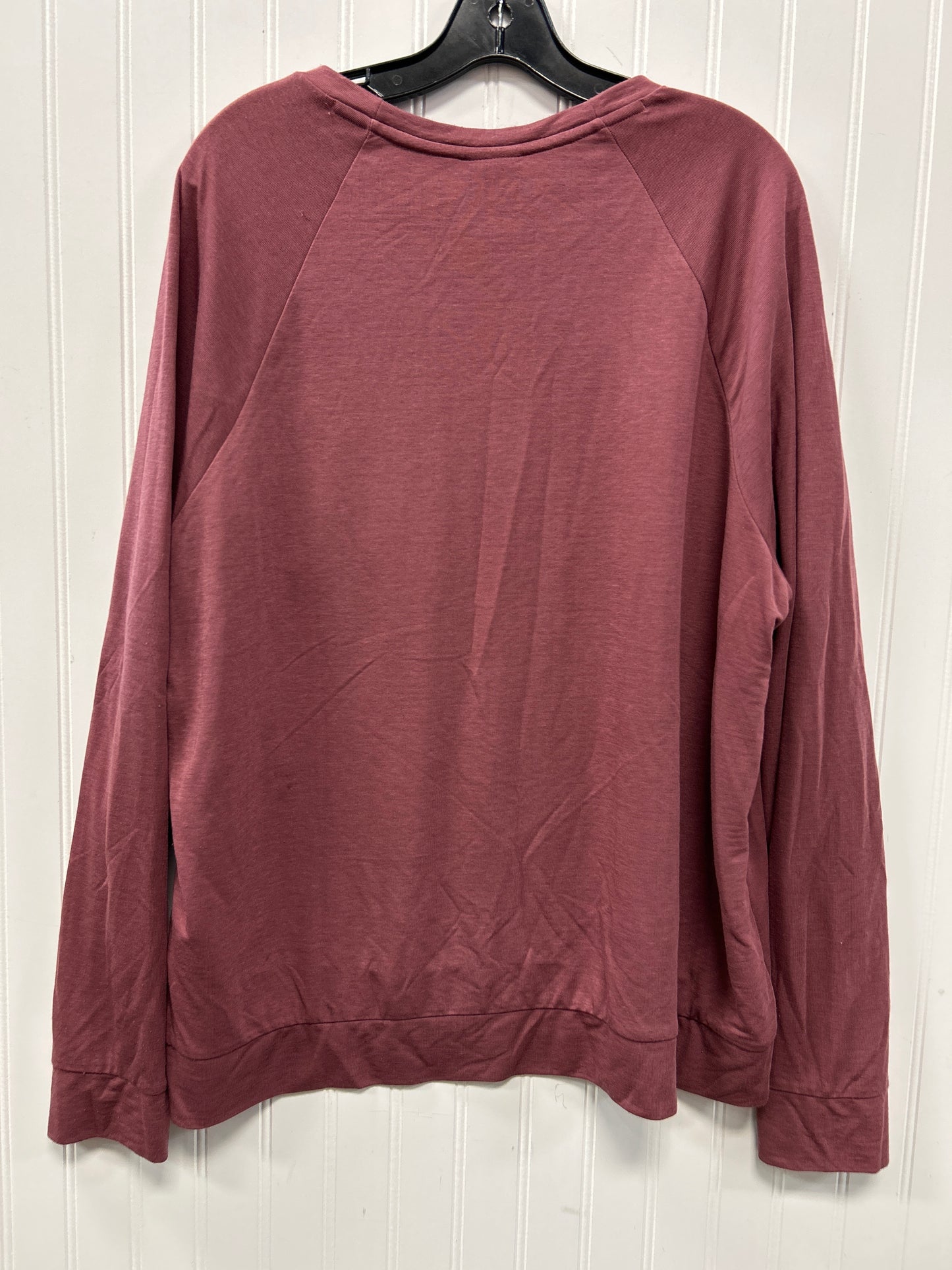 Athletic Top Ls Crewneck By The North Face In Red, Size:3X
