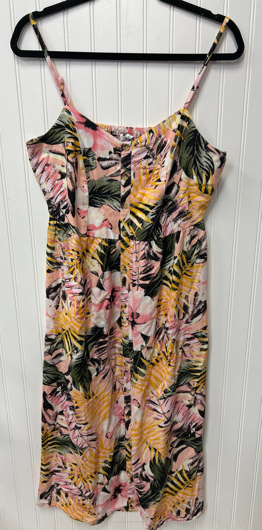Dress Casual Midi By Lascana In Pink, Size:M