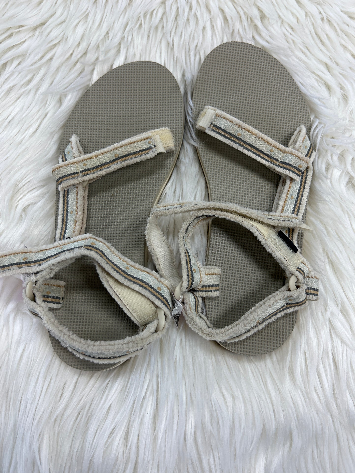 Sandals Flats By Teva In Cream, Size:10