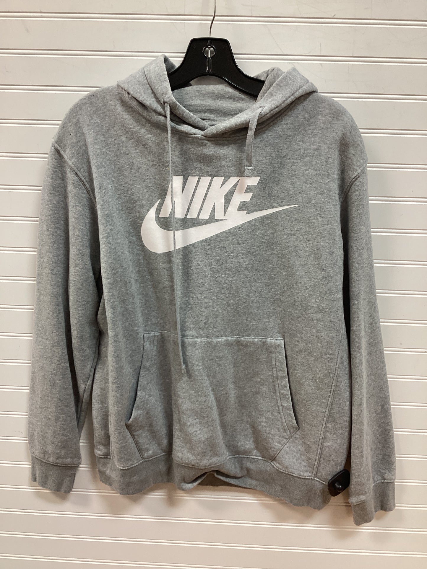 Sweatshirt Hoodie By Nike Apparel In Grey, Size:M