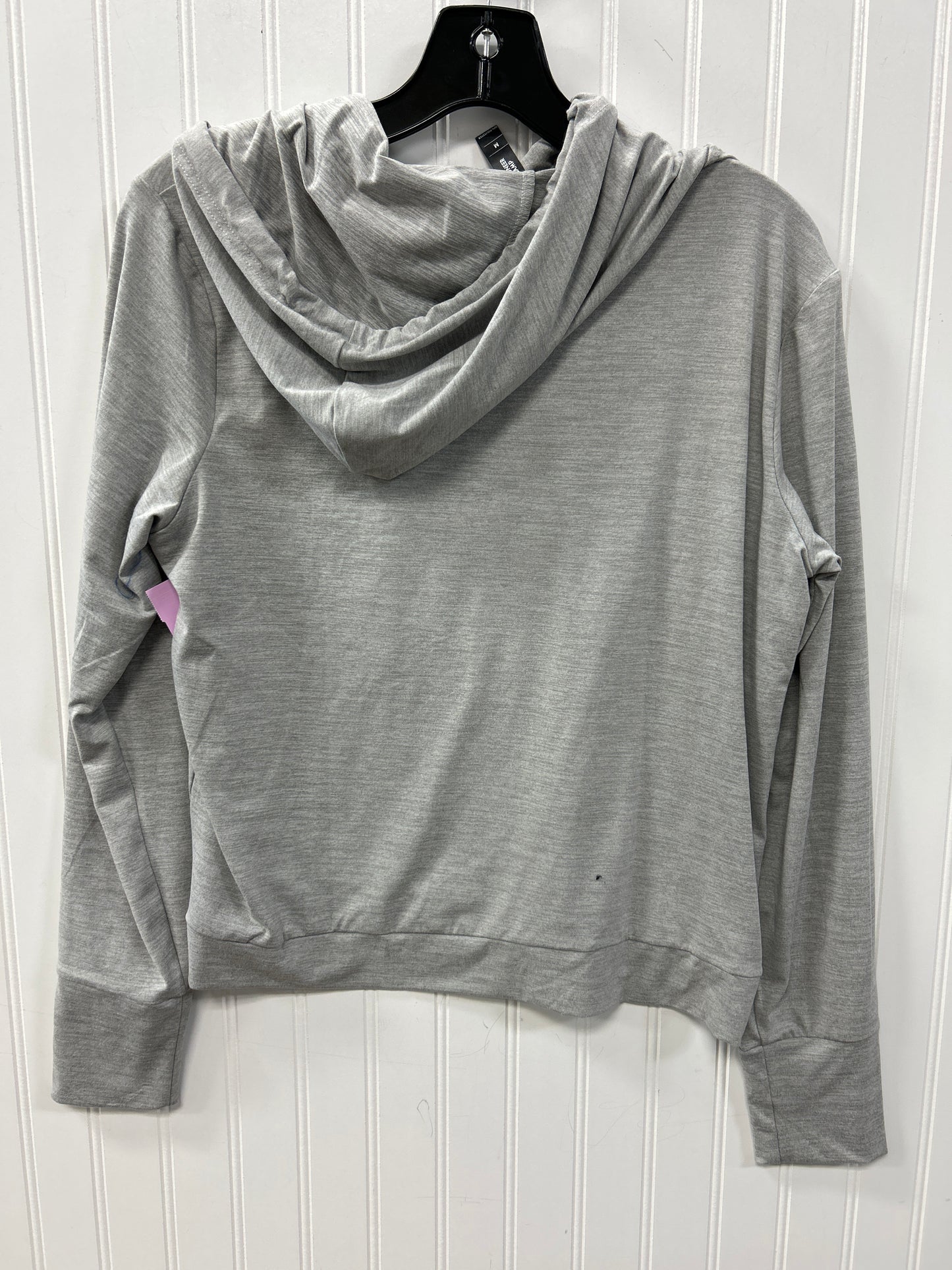 Athletic Top Ls Hoodie By Clothes Mentor In Grey, Size:S