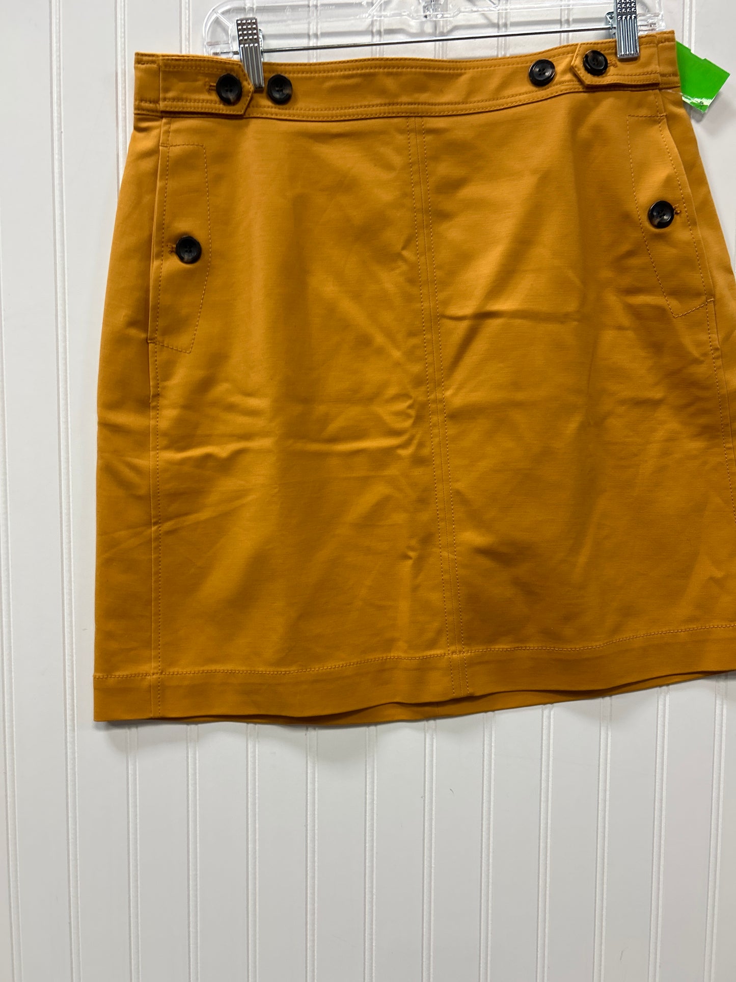 Skirt Midi By Ann Taylor In Yellow, Size:12
