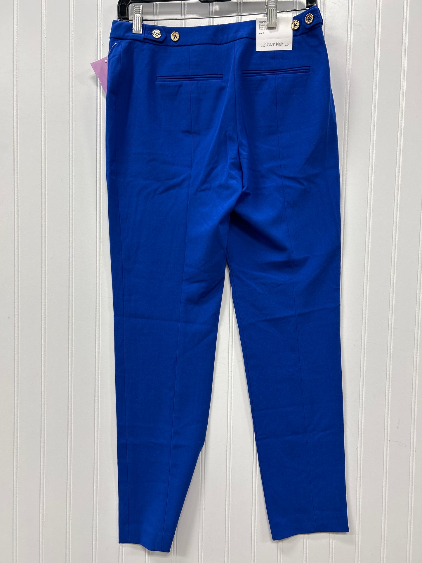 Pants Dress By Calvin Klein In Blue, Size:2