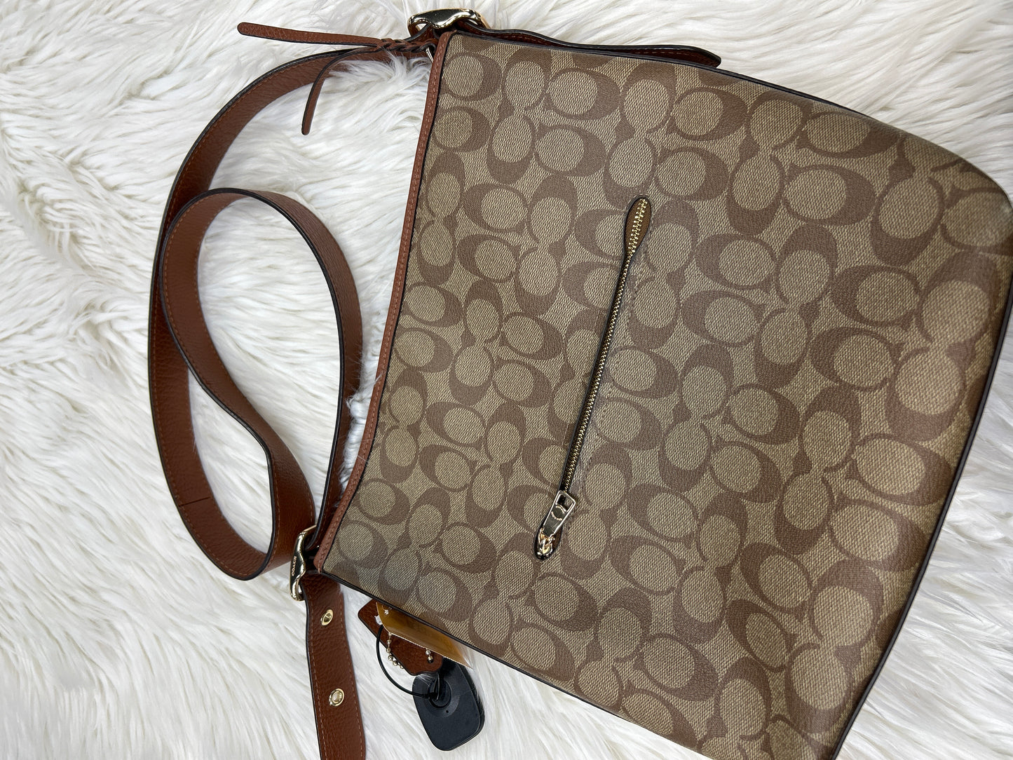 Handbag Designer By Coach In Brown, Size:Medium