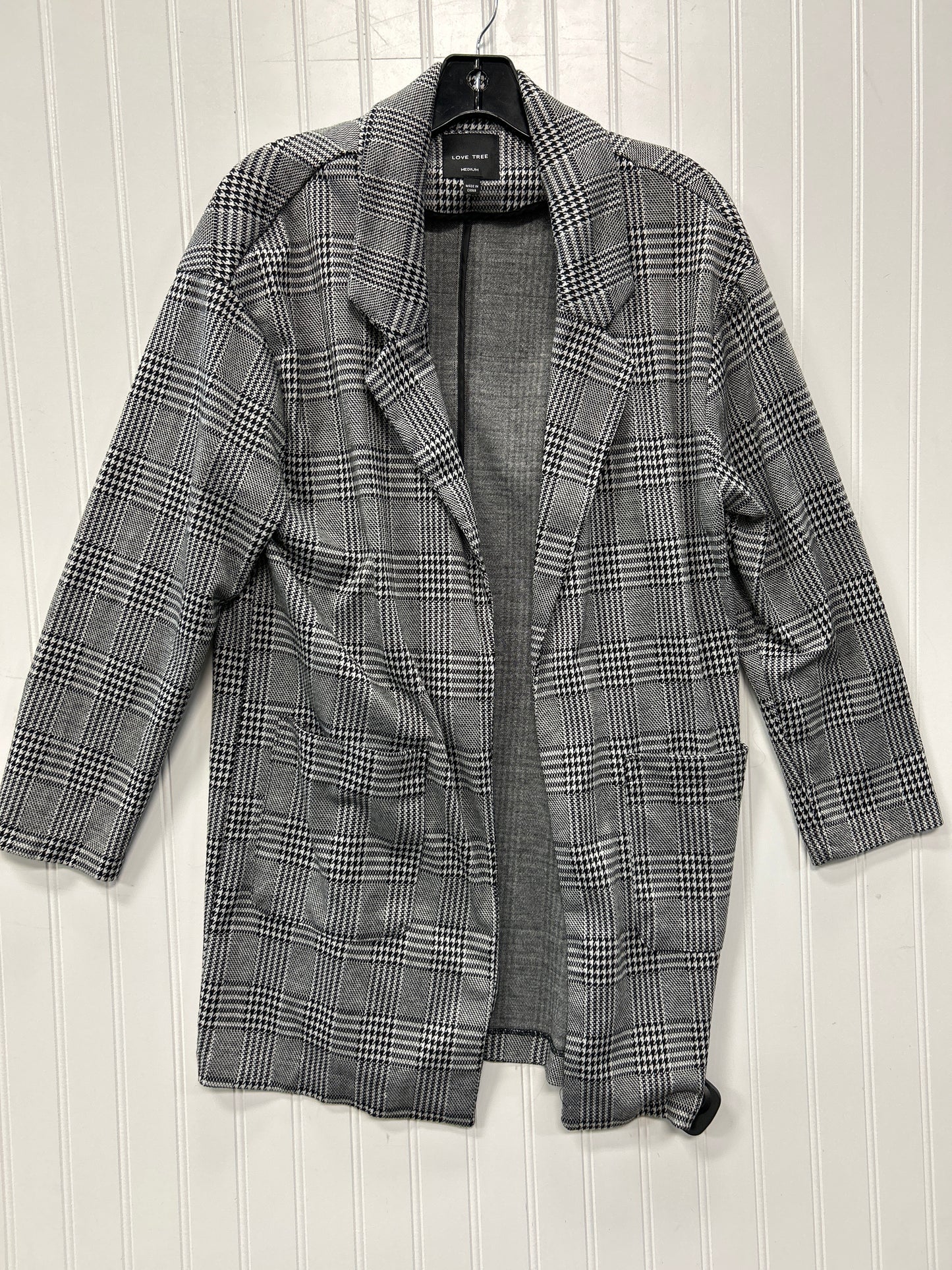 Blazer By Love Tree In Plaid Pattern, Size:M