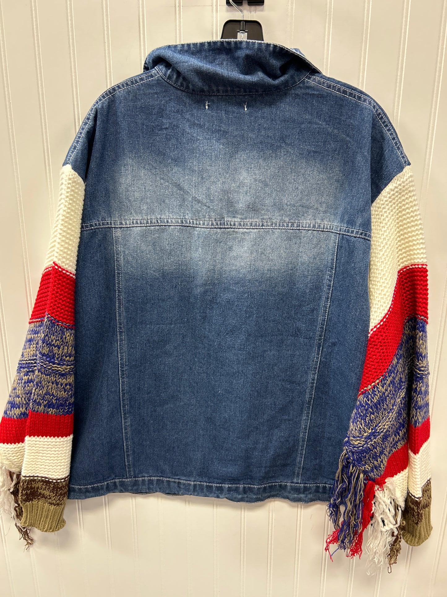 Jacket Denim By Blakeley In Blue Denim, Size:3X