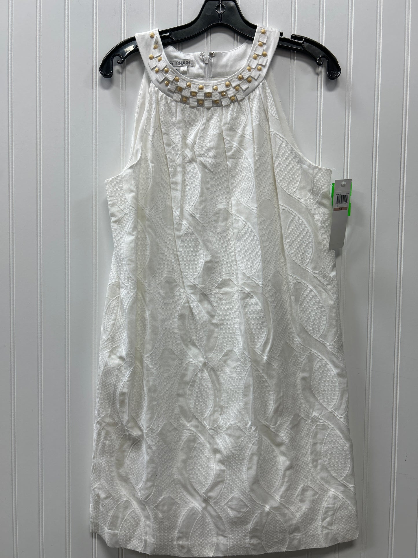 Dress Casual Short By Maggy London In White, Size:12