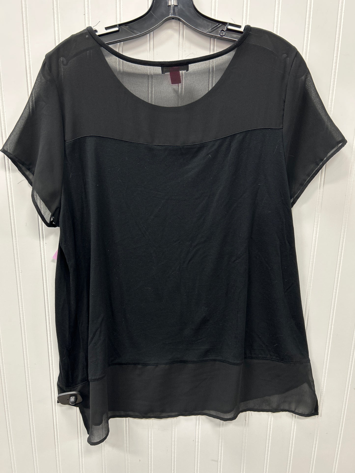 Top Ss By Vince Camuto In Black, Size:L