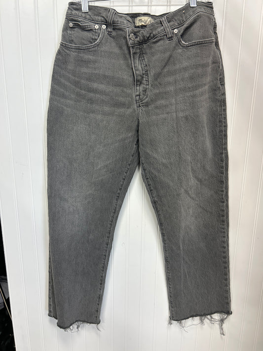 Jeans Wide Leg By Madewell In Grey Denim, Size:10