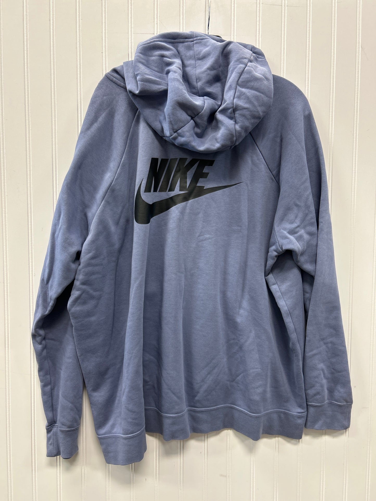 Sweatshirt Hoodie By Nike Apparel In Blue, Size:1X