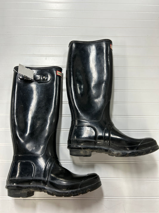 Boots Rain By Hunter In Black, Size:8