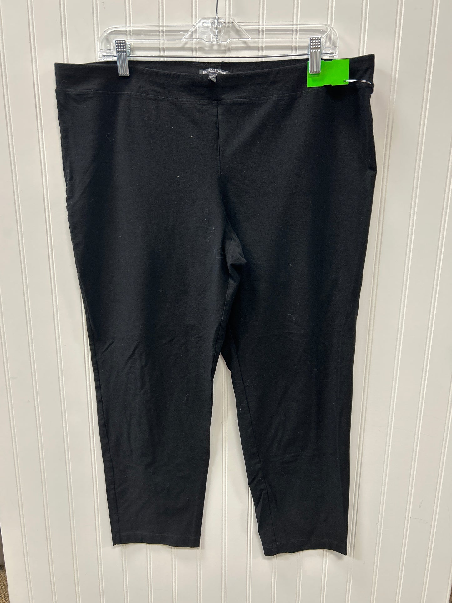 Pants Cropped By Eileen Fisher In Black, Size:1X
