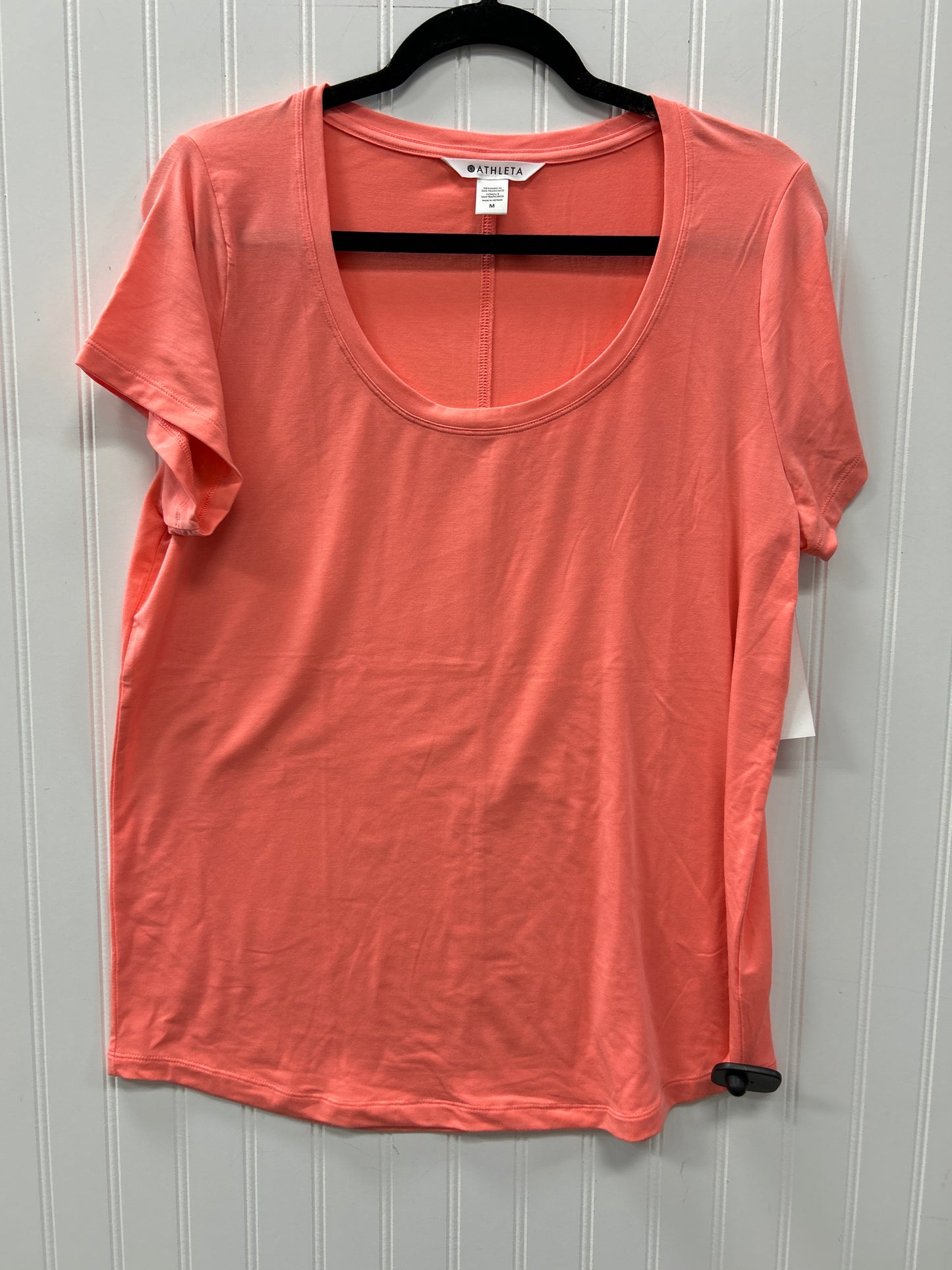 Athletic Top Ss By Athleta In Pink, Size:M