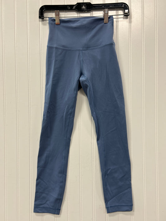 Athletic Leggings By Lululemon In Blue, Size:2