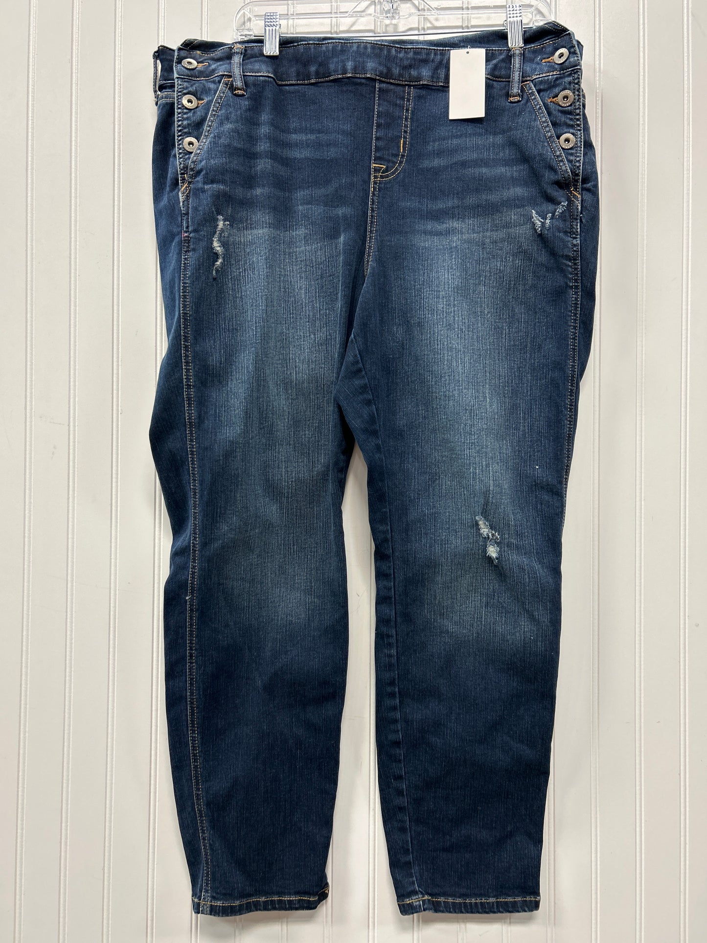Overalls By Torrid In Blue Denim, Size:16 NWT