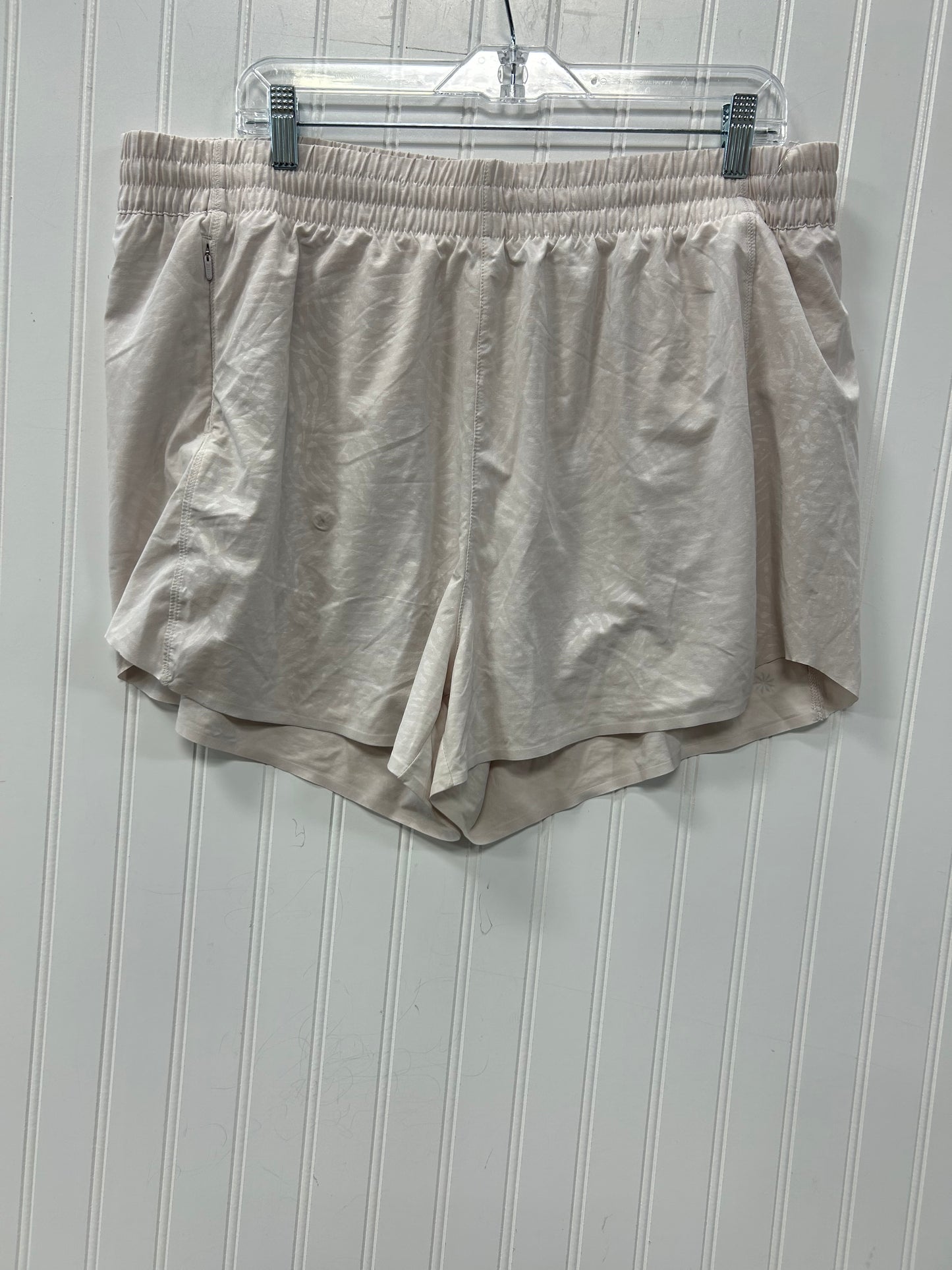 Athletic Shorts By Athleta In White, Size:1X