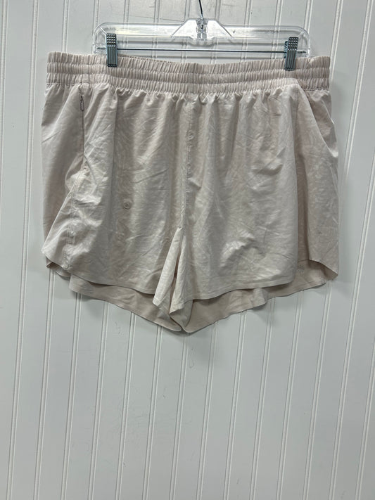 Athletic Shorts By Athleta In White, Size:1X